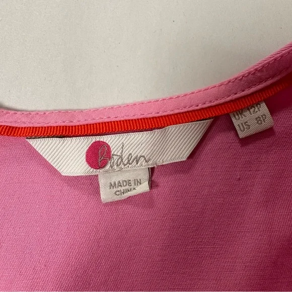 Boden Women’s Dress Cotton Blend Pockets Pink Cruise Wear 8P - Picture 10 of 11